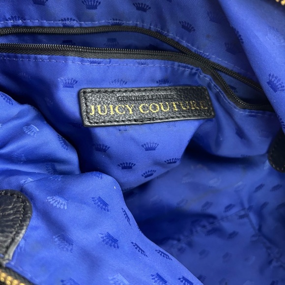 Juicy Couture Black Shoulder Bag with Tassel Detailing - Picture 4 of 14
